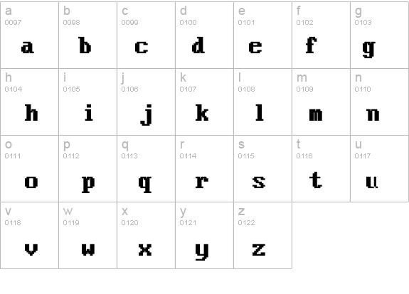 VideoTerminalScreen-Normal Bold details - Free Fonts at FontZone.net