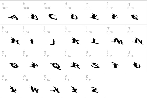 VTCBelialsBladeTricked details - Free Fonts at FontZone.net
