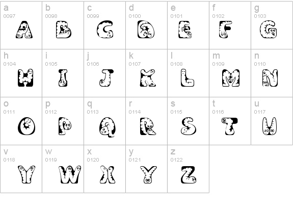 Wiggles details - Free Fonts at FontZone.net
