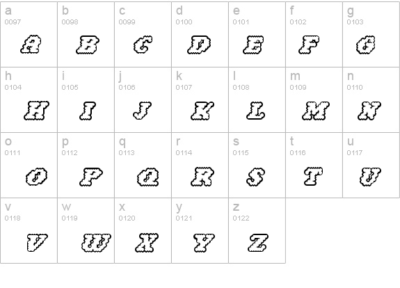 WoollyOutline details - Free Fonts at FontZone.net