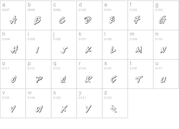 Write Off Oultine details - Free Fonts at FontZone.net