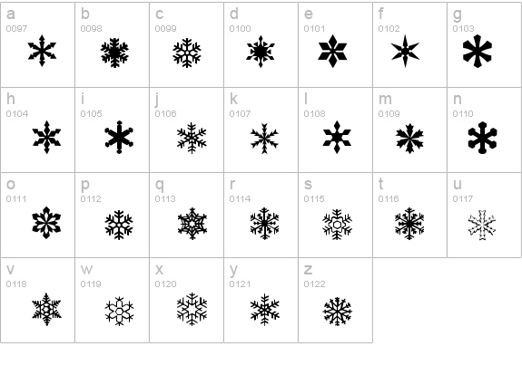 WWFlakes details - Free Fonts at FontZone.net