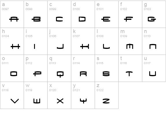 X979 details - Free Fonts at FontZone.net
