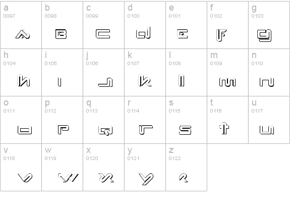 Xephyr Shadow details - Free Fonts at FontZone.net