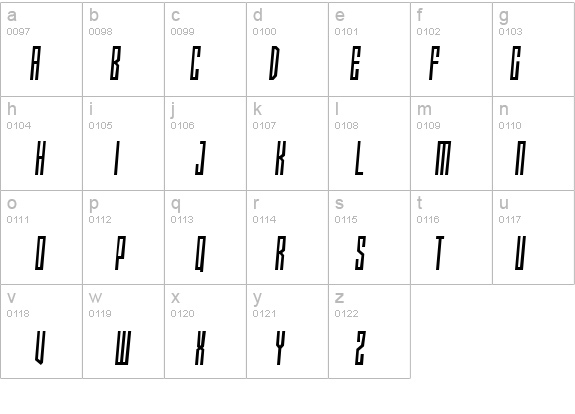 Xray Ted skew details - Free Fonts at FontZone.net