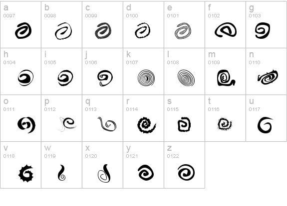 xspiralmental details - Free Fonts at FontZone.net