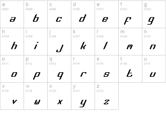 Zee Lance Italic details - Free Fonts at FontZone.net
