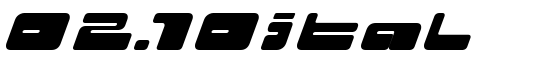 02.10ital - Download Thousands of Free Fonts at FontZone.net