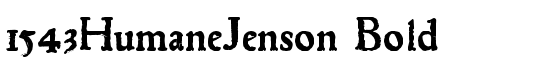1543HumaneJenson Bold - Download Thousands of Free Fonts at FontZone.net