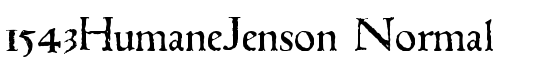1543HumaneJenson Normal - Download Thousands of Free Fonts at FontZone.net