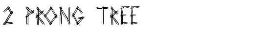 2 Prong Tree - Download Thousands of Free Fonts at FontZone.net