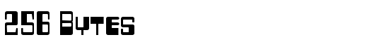 256 Bytes - Download Thousands of Free Fonts at FontZone.net