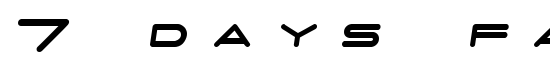 7 days fat oblique - Download Thousands of Free Fonts at FontZone.net