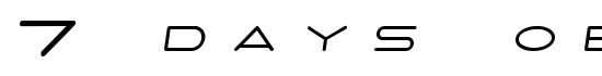 7 days oblique - Download Thousands of Free Fonts at FontZone.net