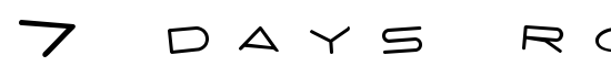 7 days rotated - Download Thousands of Free Fonts at FontZone.net