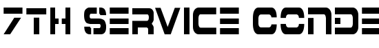 7th Service Condensed - Download Thousands of Free Fonts at FontZone.net