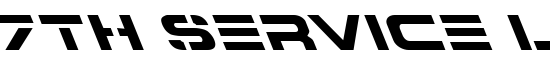 7th Service Leftalic - Download Thousands of Free Fonts at FontZone.net