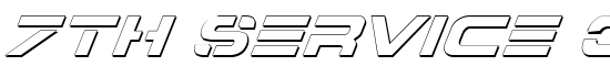 7th Service Outline Italic - Download Thousands of Free Fonts at FontZone.net