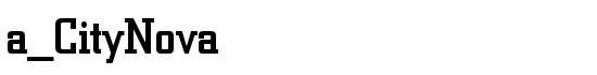 a_CityNova - Download Thousands of Free Fonts at FontZone.net