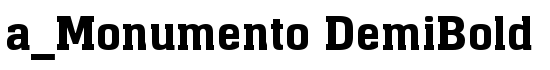 a_Monumento DemiBold - Download Thousands of Free Fonts at FontZone.net