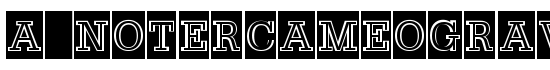 a_NoterCameoGraved - Download Thousands of Free Fonts at FontZone.net