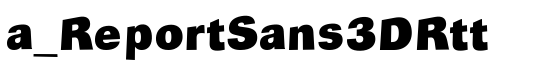 a_ReportSans3DRtt - Download Thousands of Free Fonts at FontZone.net