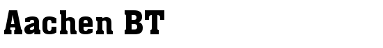 Aachen BT - Download Thousands of Free Fonts at FontZone.net