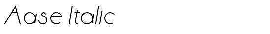 Aase Italic - Download Thousands of Free Fonts at FontZone.net
