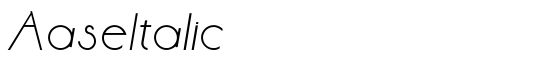 AaseItalic - Download Thousands of Free Fonts at FontZone.net