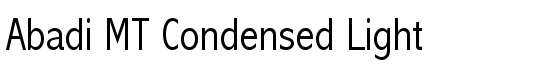 Abadi MT Condensed Light - Download Thousands of Free Fonts at FontZone.net