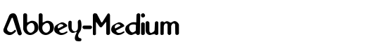 Abbey-Medium - Download Thousands of Free Fonts at FontZone.net