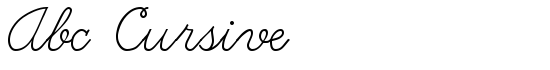 Abc Cursive - Download Thousands of Free Fonts at FontZone.net
