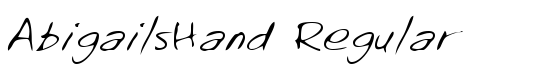 AbigailsHand Regular - Download Thousands of Free Fonts at FontZone.net