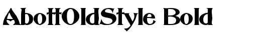 AbottOldStyle Bold - Download Thousands of Free Fonts at FontZone.net