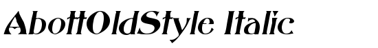 AbottOldStyle Italic - Download Thousands of Free Fonts at FontZone.net