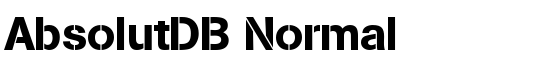 AbsolutDB Normal - Download Thousands of Free Fonts at FontZone.net