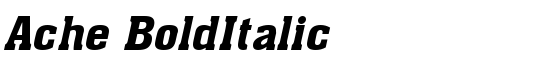 Ache BoldItalic - Download Thousands of Free Fonts at FontZone.net