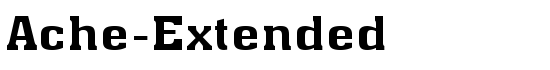 Ache-Extended - Download Thousands of Free Fonts at FontZone.net