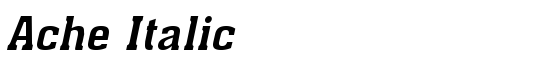 Ache Italic - Download Thousands of Free Fonts at FontZone.net