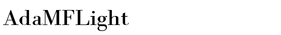 AdaMFLight - Download Thousands of Free Fonts at FontZone.net