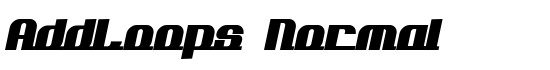 AddLoops Normal - Download Thousands of Free Fonts at FontZone.net