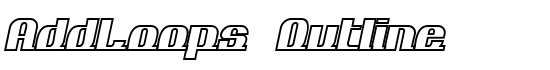 AddLoops Outline - Download Thousands of Free Fonts at FontZone.net