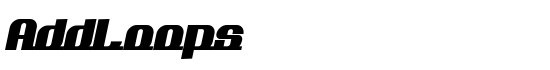 AddLoops - Download Thousands of Free Fonts at FontZone.net