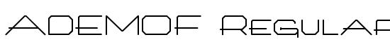 ADEMOF Regular - Download Thousands of Free Fonts at FontZone.net