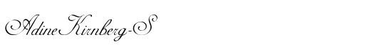 AdineKirnberg-S - Download Thousands of Free Fonts at FontZone.net