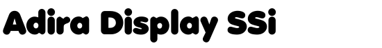 Adira Display SSi - Download Thousands of Free Fonts at FontZone.net