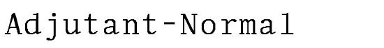 Adjutant-Normal - Download Thousands of Free Fonts at FontZone.net