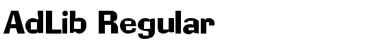 Download AdLib Regular Font - Thousands of fonts to download for free