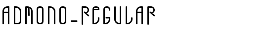ADMONO-Regular - Download Thousands of Free Fonts at FontZone.net
