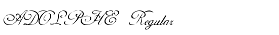 ADOLPHE Regular - Download Thousands of Free Fonts at FontZone.net